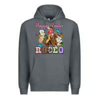 Rock Happy Easter rodeo cowgirl Premium Hoodie - OliviaCreatesArt