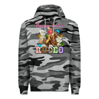 Slate Camo Happy Easter rodeo cowgirl Premium Hoodie - OliviaCreatesArt