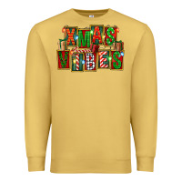 Antique Gold Christmas xmas vibes Premium Sweatshirt - FaDigitalArtStudio