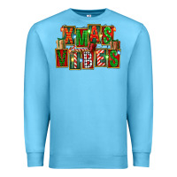 Ocean Blue Christmas xmas vibes Premium Sweatshirt - FaDigitalArtStudio