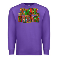 Purple Christmas xmas vibes Premium Sweatshirt - FaDigitalArtStudio