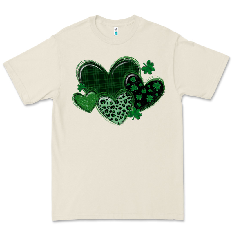Leopard Hearts St Patricks Day Premium Tee by MaliasSmallBusiness | Teevron