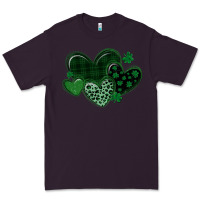 Plum leopard hearts st patricks day Premium Tee - MaliasSmallBusiness