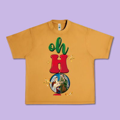 Oh Holy Night Urban Heavy Tee Designed By Barkaloodesign
