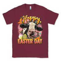 Burgundy Happy Easter Day Classic Tee - LillyAllenDesigns