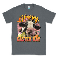 Charcoal Heather Happy Easter Day Classic Tee - LillyAllenDesigns