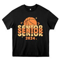Black basketball senior 2024 Heavy Core Tee - MaliasSmallBusiness