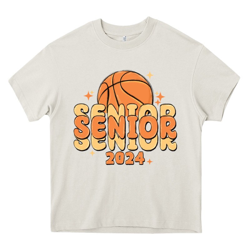 Basketball Senior 2024 Heavy Core Tee by MaliasSmallBusiness | Teevron