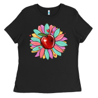 Teacher Apple Ladies Tee | Teevron