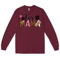 Burgundy fur mama Long Sleeve Tee - texasbilliewilder