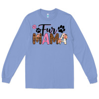 Colony Blue fur mama Long Sleeve Tee - texasbilliewilder