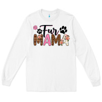White fur mama Long Sleeve Tee - texasbilliewilder