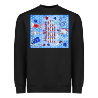 Black healthcare hero Heavyweight Sweatshirt - TumblerDesignByShophia
