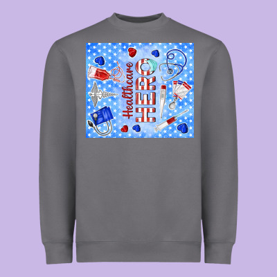 Healthcare Hero Heavyweight Sweatshirt Designed By Tumblerdesignbyshophia