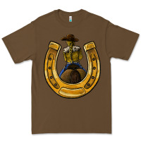 Cacao horseshoe and cowgirl Premium Tee - JahusDesignShop