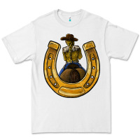 White horseshoe and cowgirl Premium Tee - JahusDesignShop