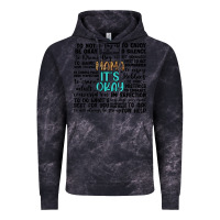 Cloud Black mama it s okay Vintage Hoodie - Artiststas