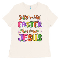 Bone silly rabbit easter is for jesus Ladies Tee - MaliasSmallBusiness