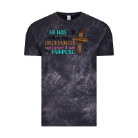 Cloud Black he has taken my brokenness and turned it into my p Vintage Tee - Artiststas