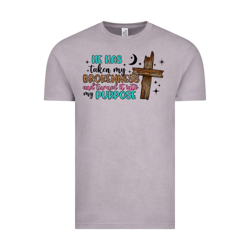 He Has Taken My Brokenness And Turned It Into My P Vintage Tee by Artiststas | Teevron