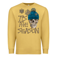 Antique Gold skull tis the season winter Premium Sweatshirt - FaDigitalArtStudio