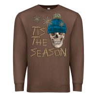 Chestnut skull tis the season winter Premium Sweatshirt - FaDigitalArtStudio