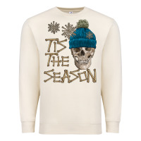 Sandshell skull tis the season winter Premium Sweatshirt - FaDigitalArtStudio