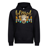 Western Blessed Mom Charolais Bull Urban Hoodie | Teevron