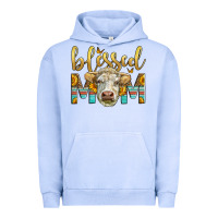Pigment Grape Ice Western Blessed Mom Charolais Bull Urban Hoodie - LillyAllenDesigns