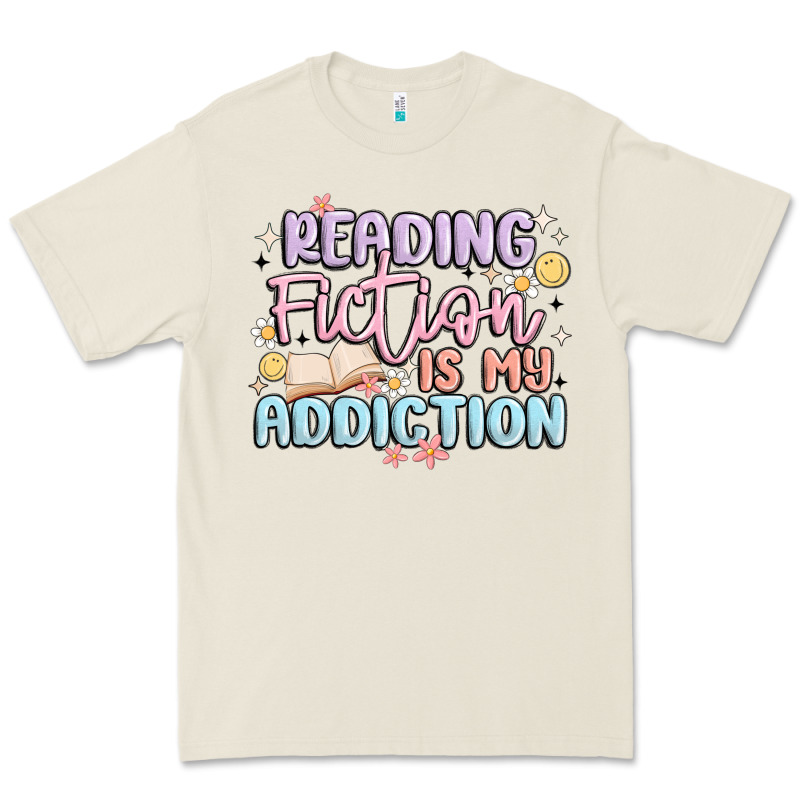 Reading Fiction Is My Addiction Premium Tee by MaliasSmallBusiness | Teevron