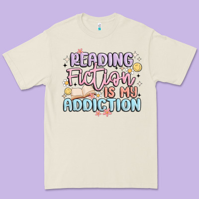 Reading Fiction Is My Addiction Premium Tee Designed By Maliassmallbusiness
