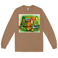 Toasted Coconut st patricks day gnomies with truck Long Sleeve Tee - NancyCooperArtShop