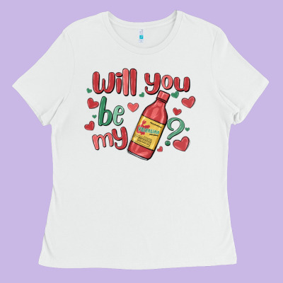Will You Be My Ladies Tee Designed By Maliassmallbusiness