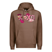 Chestnut Valentine's Day pig xoxo Premium Hoodie - FaDigitalArtStudio