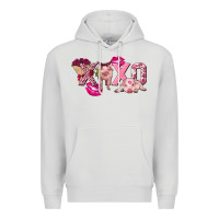 Dove Grey Valentine's Day pig xoxo Premium Hoodie - FaDigitalArtStudio