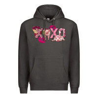 Smoke Valentine's Day pig xoxo Premium Hoodie - FaDigitalArtStudio