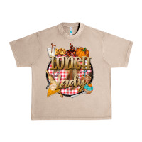 French Oak fall  lunch lady Urban Heavy Tee - BarkalooDesign