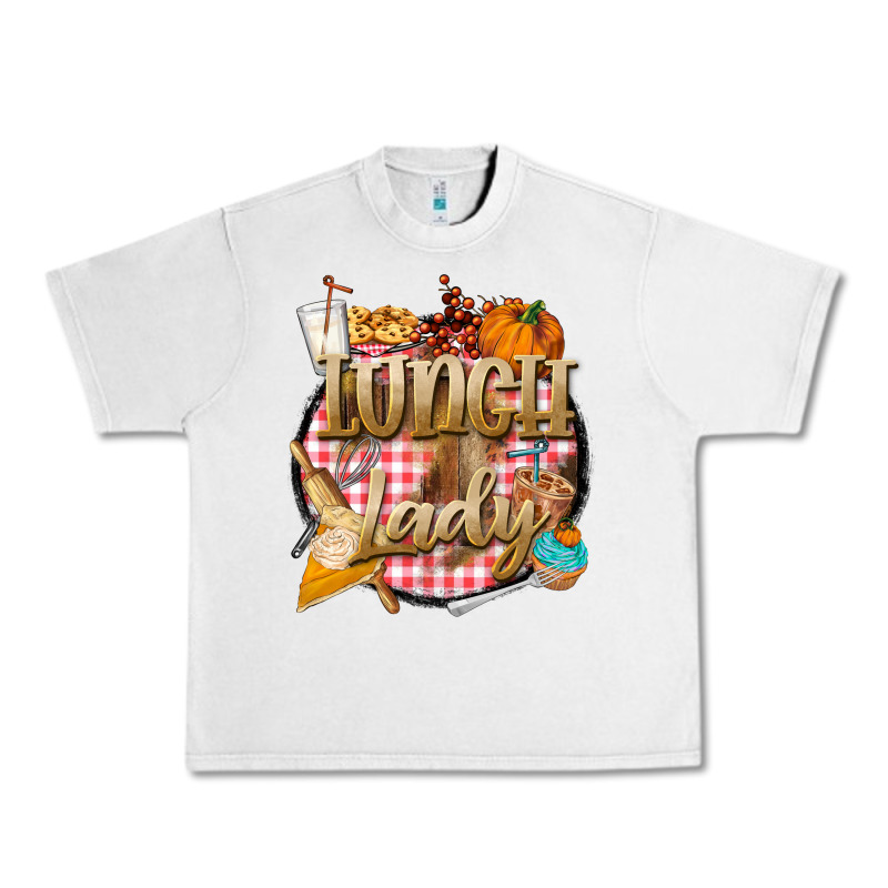 Fall  Lunch Lady Urban Heavy Tee by BarkalooDesign | Teevron