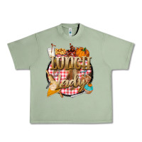 Oil Green fall  lunch lady Urban Heavy Tee - BarkalooDesign