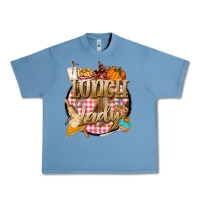 Pebble Blue fall  lunch lady Urban Heavy Tee - BarkalooDesign