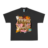 Pigment Black fall  lunch lady Urban Heavy Tee - BarkalooDesign