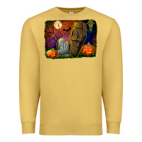 Antique Gold headstone and coffin background Premium Sweatshirt - BundleAndBundleShop