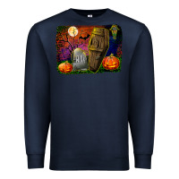 Navy headstone and coffin background Premium Sweatshirt - BundleAndBundleShop