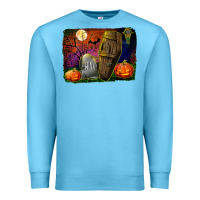 Ocean Blue headstone and coffin background Premium Sweatshirt - BundleAndBundleShop