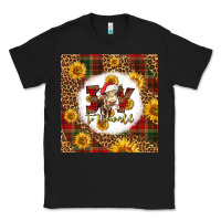Black joy to the world christmas cow Classic Tee - LillyAllenDesigns