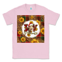 Bubblegum Pink joy to the world christmas cow Classic Tee - LillyAllenDesigns