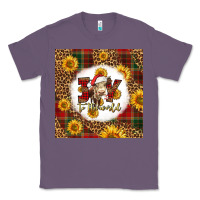 Lavender joy to the world christmas cow Classic Tee - LillyAllenDesigns