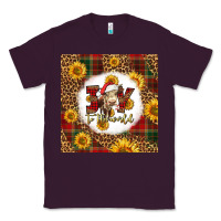Plum joy to the world christmas cow Classic Tee - LillyAllenDesigns