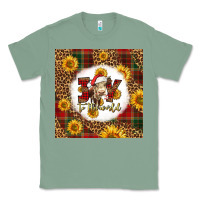 Sage joy to the world christmas cow Classic Tee - LillyAllenDesigns