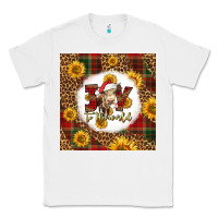 White joy to the world christmas cow Classic Tee - LillyAllenDesigns